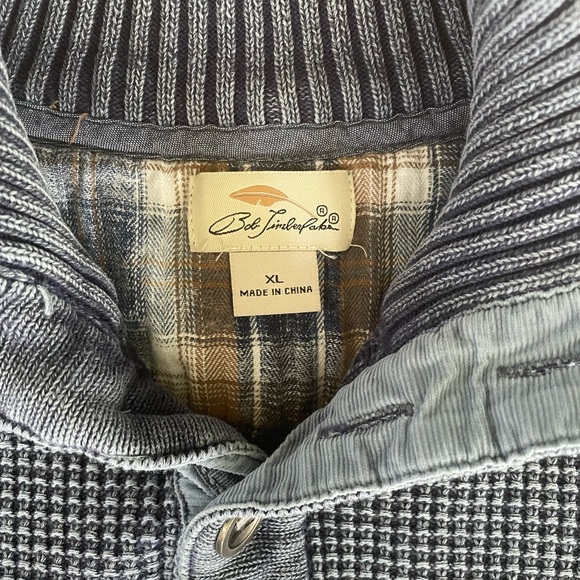 Bob Timberlake Men’s Waffle-Knit Henley Sweater | XL | Bass Pro Shops | Like New - Picture 3 of 12